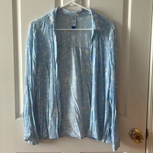 Floral button up blouse